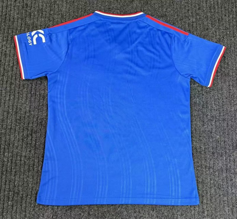 26-27 Man Utd Blue Special Edition Fans Soccer Jersey (红边)