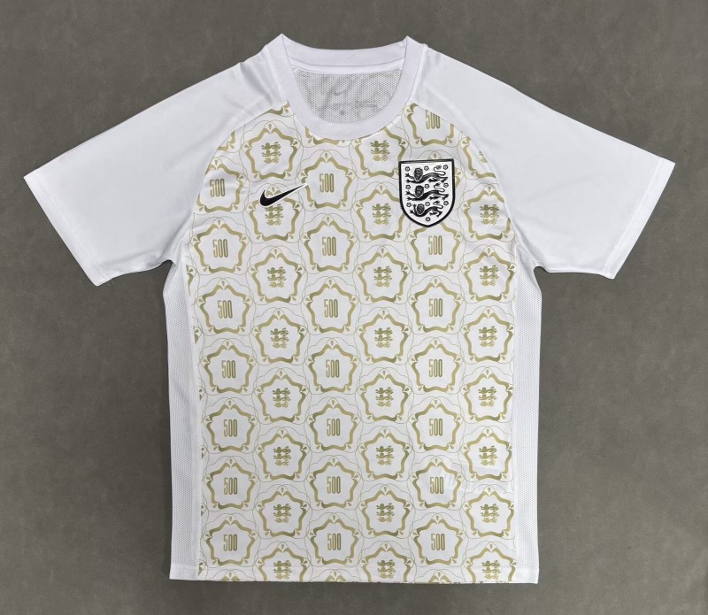 26-27 England White Limited Edition Pre-Match Training shirts