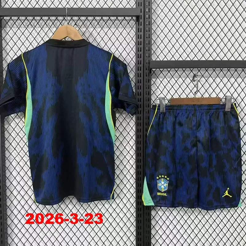 26-27 Brazil Away Kids Soccer Jersey