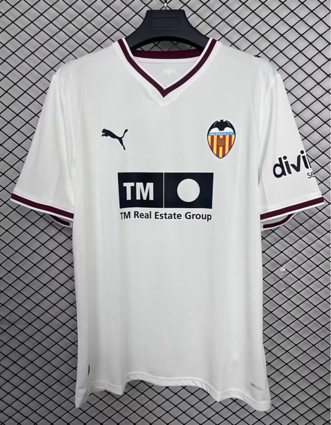 26-27 Valencia Home Fans Soccer Jersey