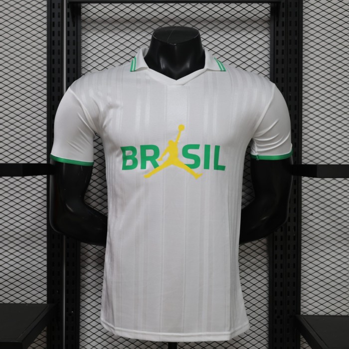 26-27 Brazil Jordan White Special Edition Player Version Soccer Jersey