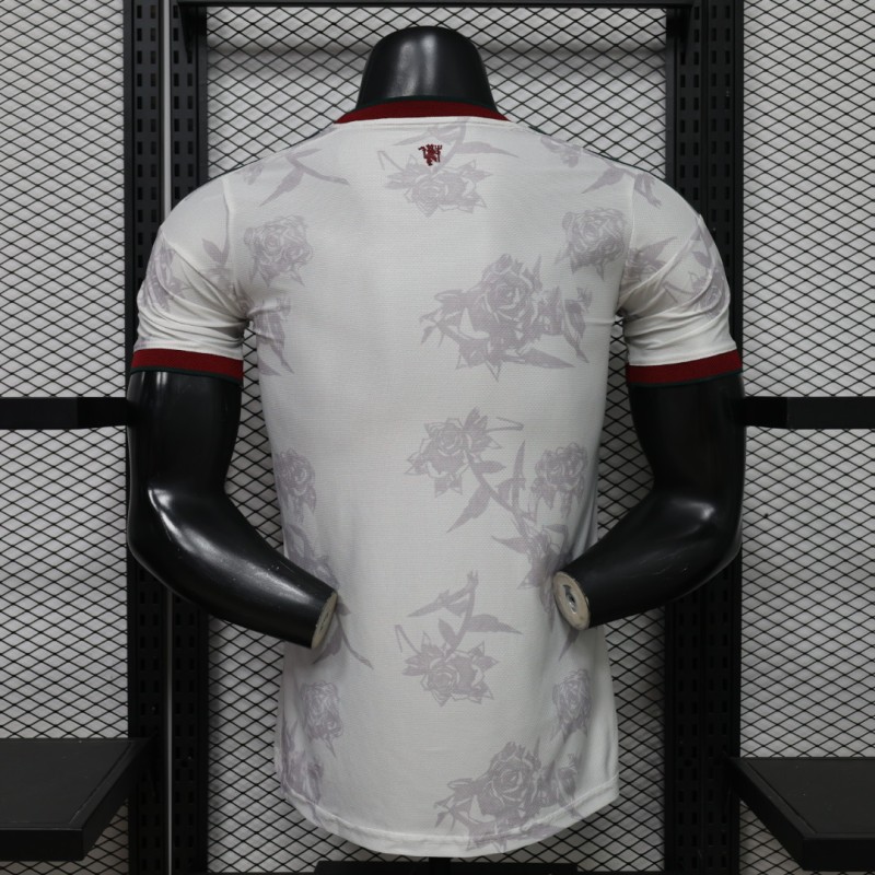 26-27 Man Utd Beige Player Version Soccer Jersey