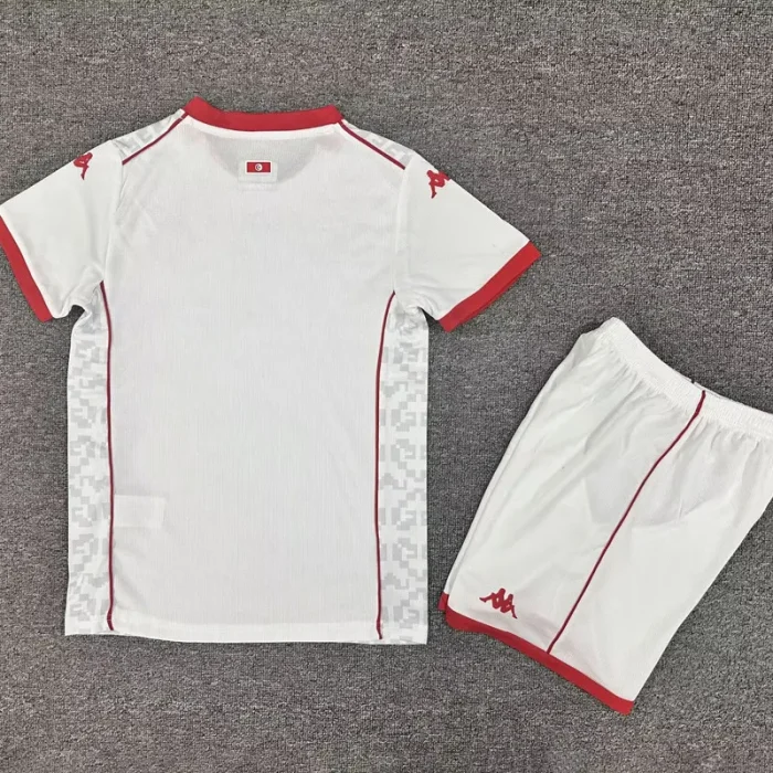 26-27 Tunisia Away Kids Soccer Jersey
