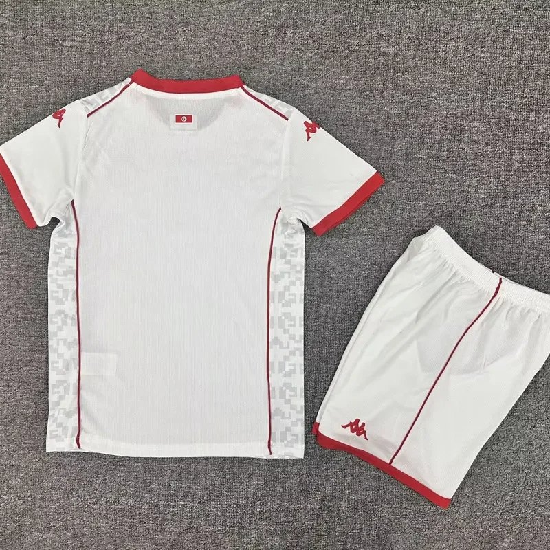 26-27 Tunisia Away Kids Soccer Jersey