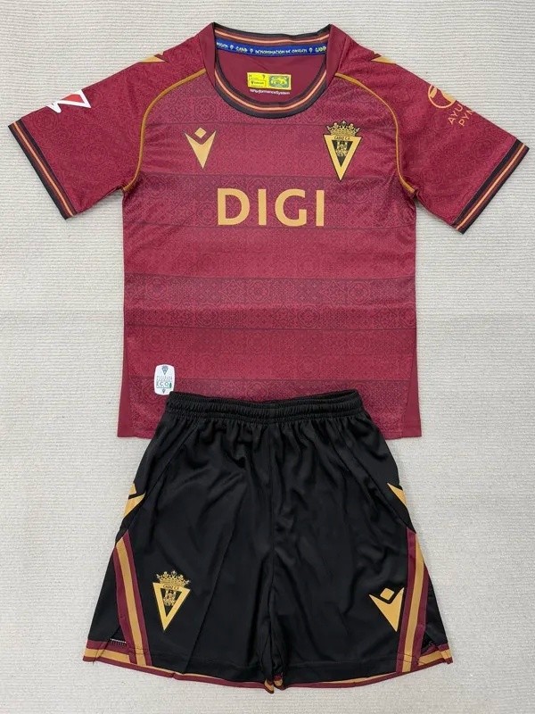 25-26 Cadiz Away Kids Soccer Jersey