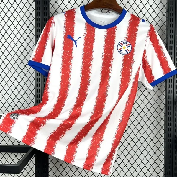 26-27 Paraguay Home Fans Soccer Jersey
