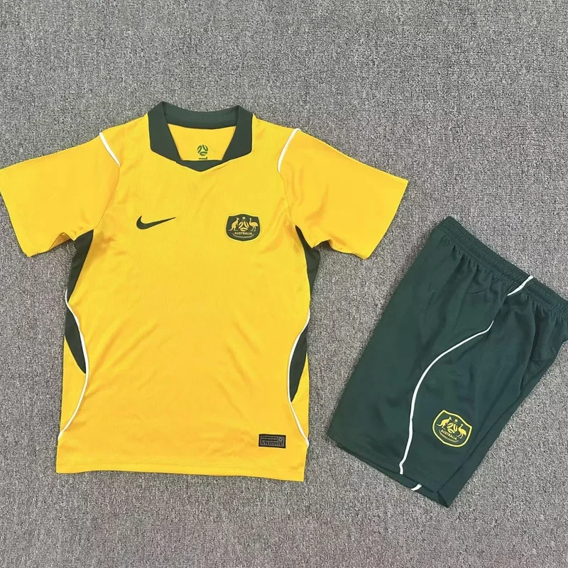 26-27 Australia Home Kids Soccer Jersey