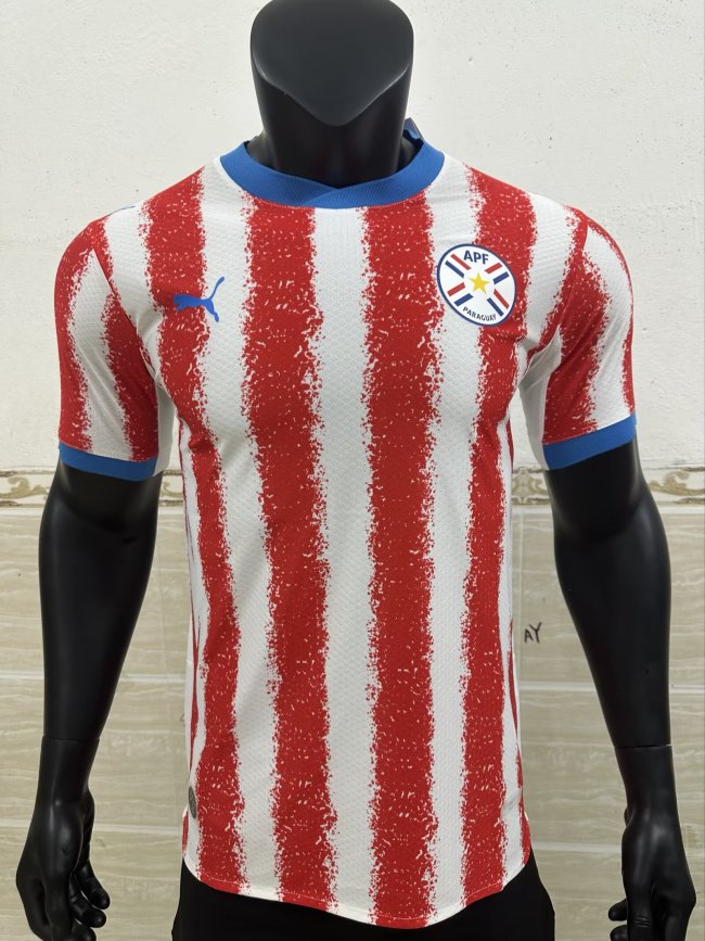 26-27 Paraguay Home Player Version Soccer Jersey