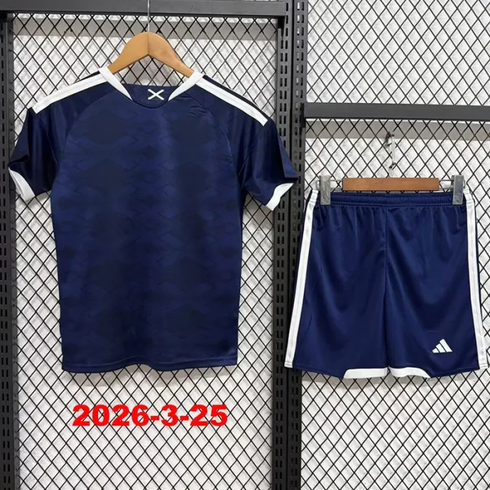 26-27 Scotland Home Kids Soccer Jersey
