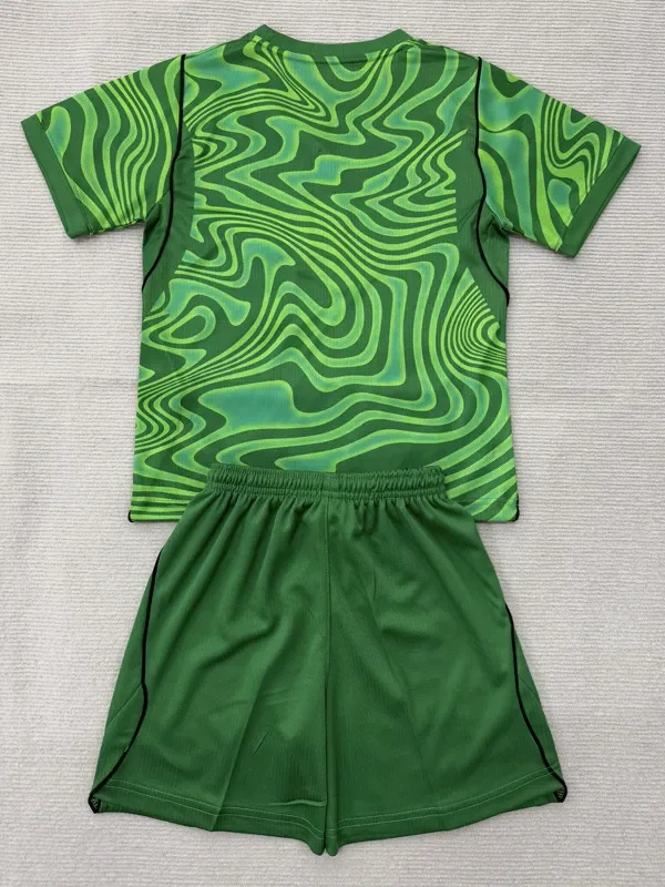 26-27 Brazil Green Goalkeeper Kids Soccer Jersey