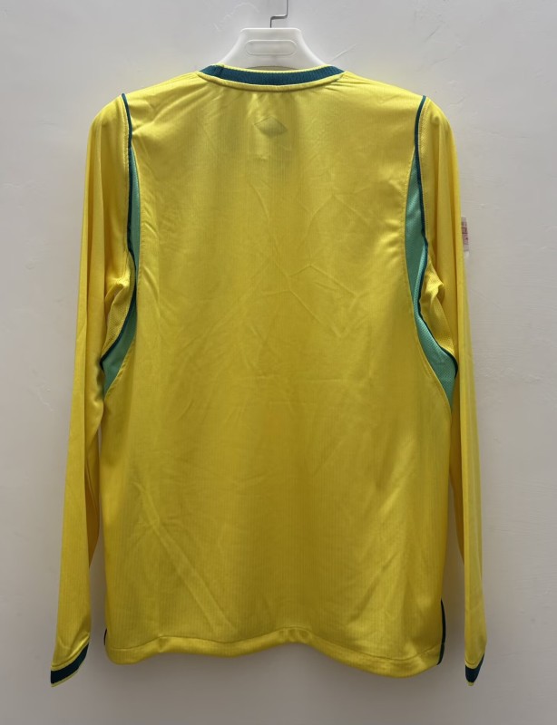 26-27 Brazil Home Long Sleeve Fans Soccer Jersey 长袖