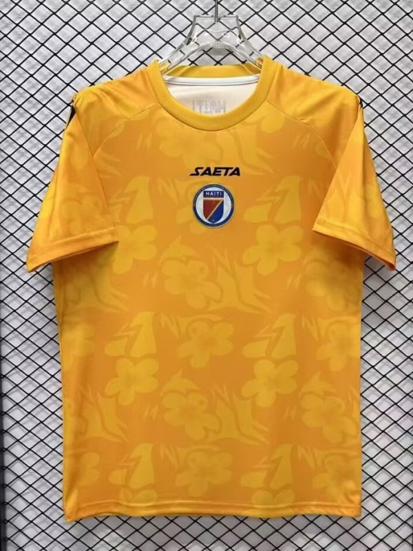 26-27 Haiti Yellow Goalkeeper Fans Soccer Jersey