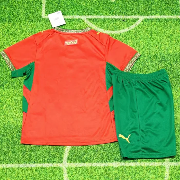 26-27 Morocco Home Kids Soccer Jersey