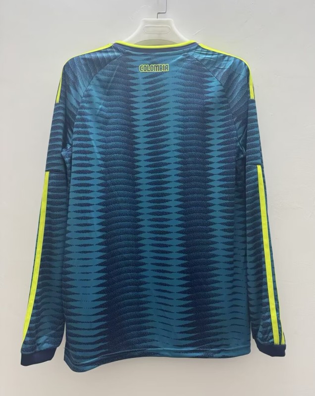 26-27 Colombia Away Fans Long Sleeves Soccer Jersey