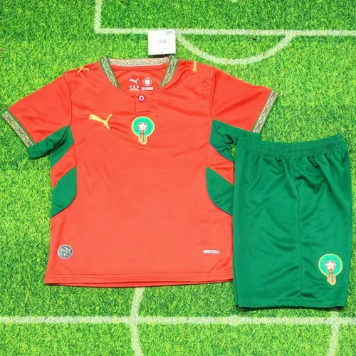 26-27 Morocco Home Kids Soccer Jersey