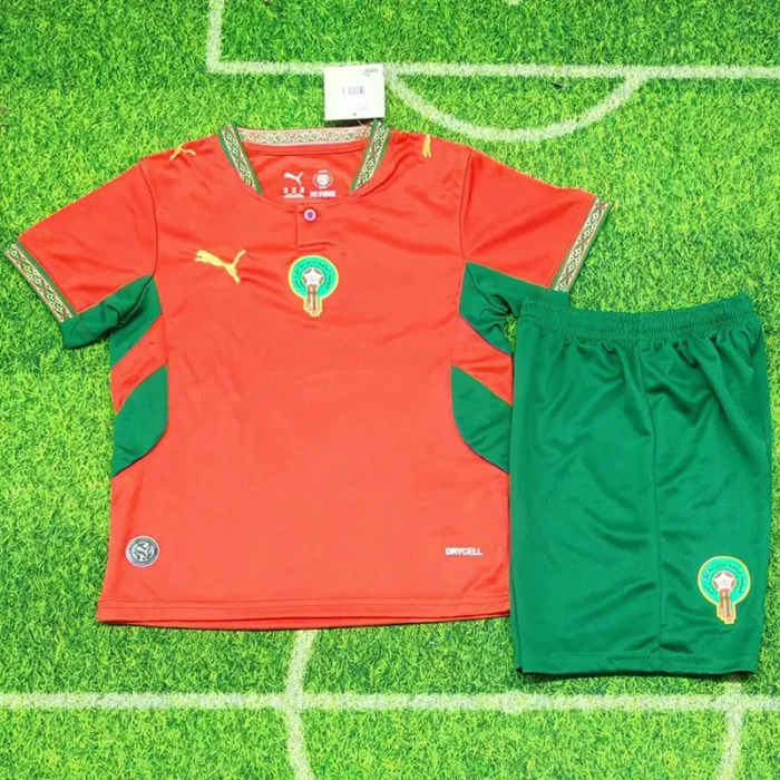 26-27 Morocco Home Kids Soccer Jersey
