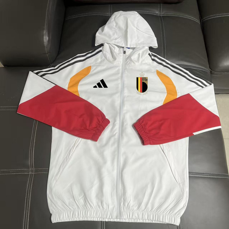 26-27 Belgium White Windbreaker