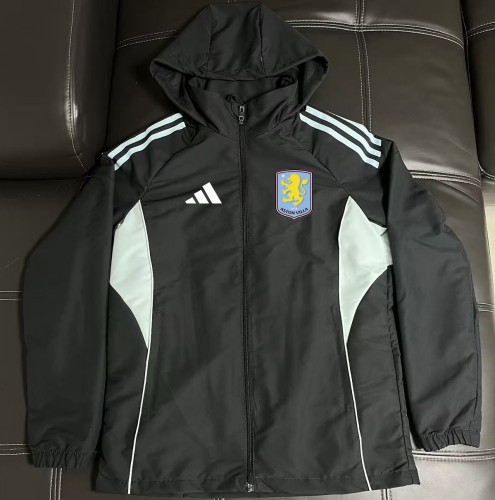 26-27 Aston Villa Black Windbreaker