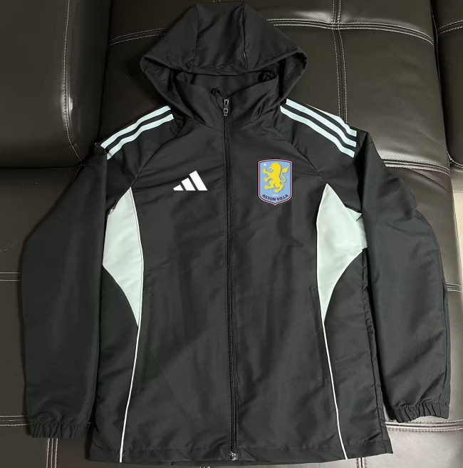 26-27 Aston Villa Black Windbreaker