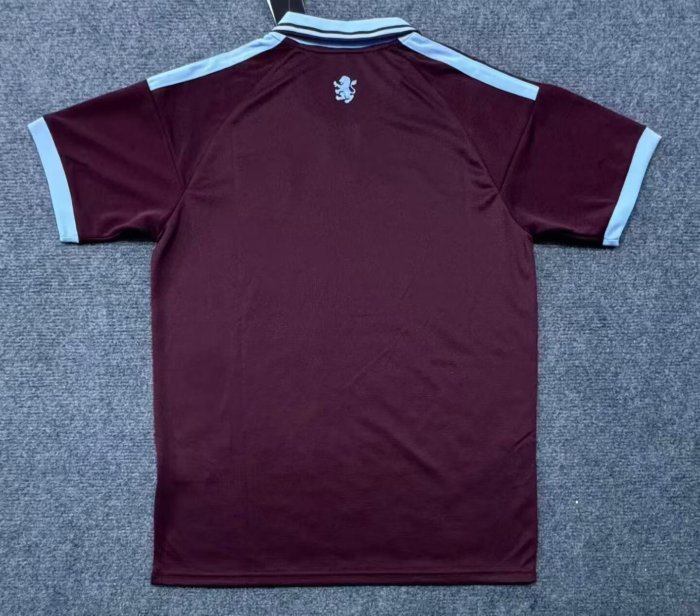 26-27 Aston Villa Home Fans Soccer Jersey