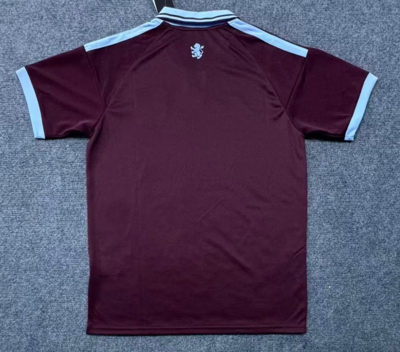 26-27 Aston Villa Home Fans Soccer Jersey
