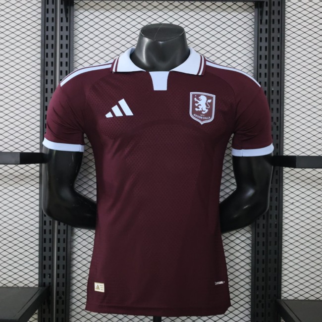 26-27 Aston Villa Home Home Player Version Soccer Jersey