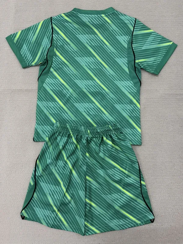 26-27 France Green Goalkeeper Kids Soccer Jersey