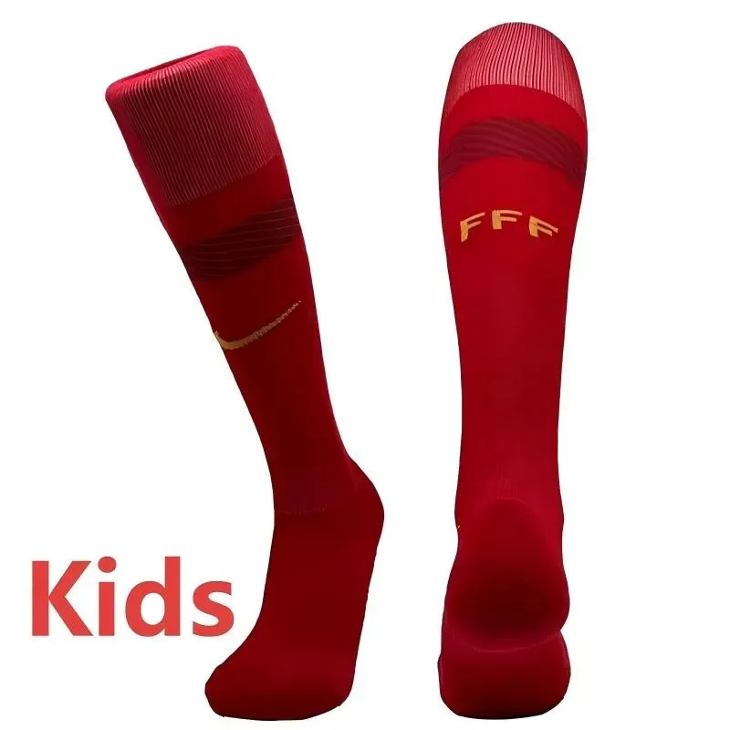 26-27 France Home Red Kids Socks(儿童)