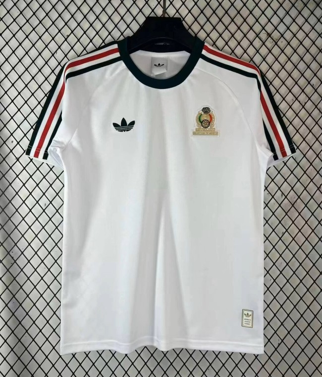 26-27 Mexico White Casual Edition Fans Training shirts