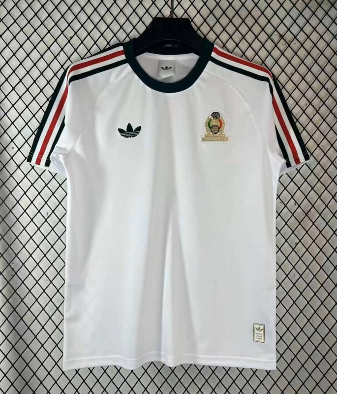 26-27 Mexico White Casual Edition Fans Training shirts