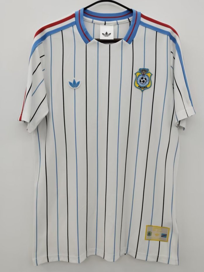26-27 DR Congo White Casual Edition Fans Training shirts