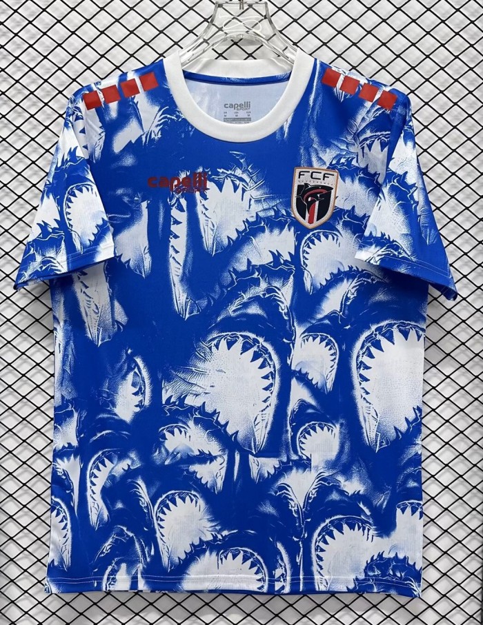 26-27 Cape Verde Blue Pre-Match Training shirts