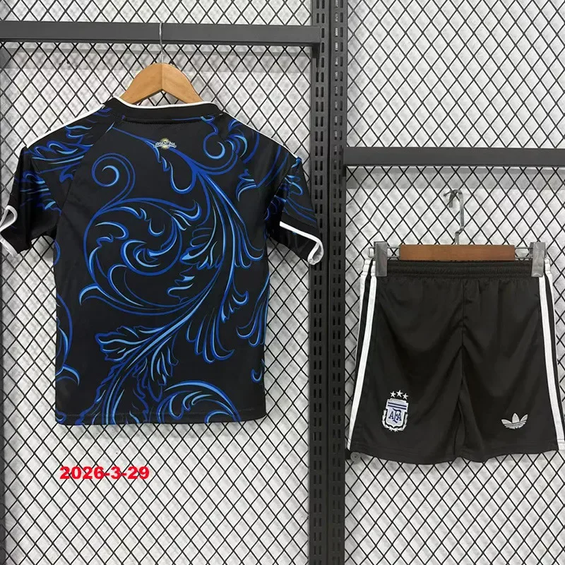 26-27 Argentina Away Kids Soccer Jersey（带胸前盾）