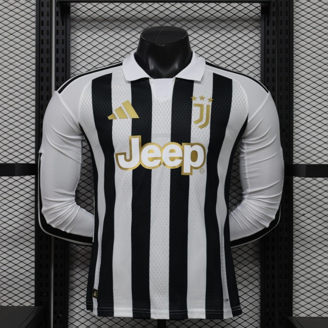 26-27 JUV Home Player Version Long Sleeves Soccer Jersey