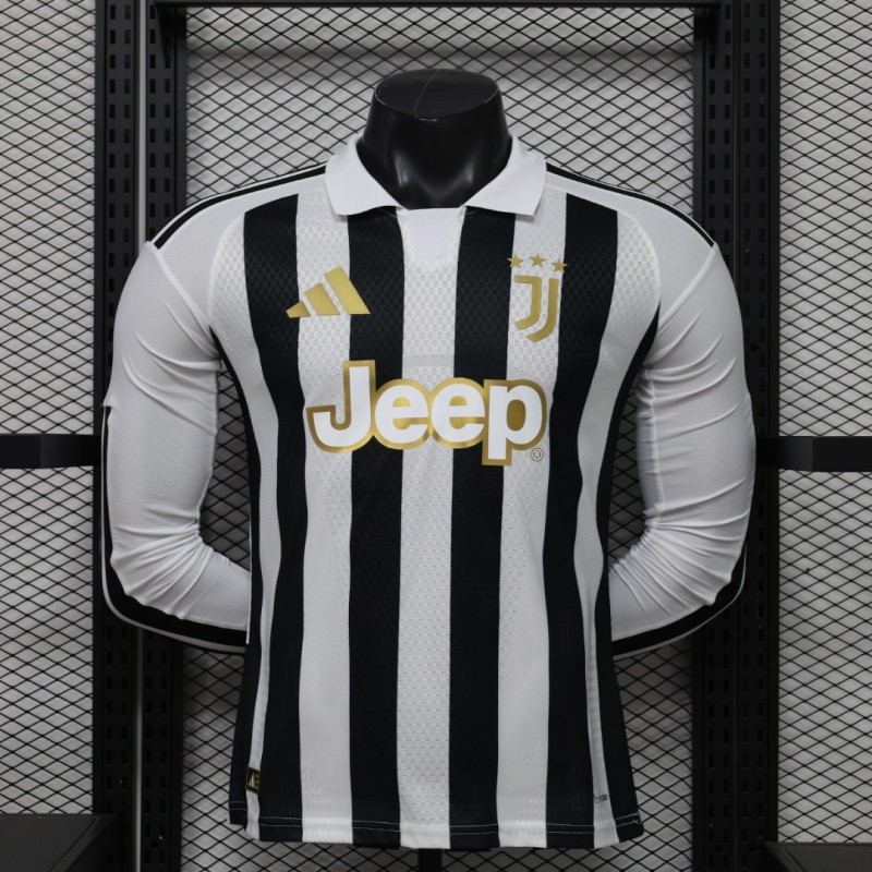 26-27 JUV Home Player Version Long Sleeves Soccer Jersey