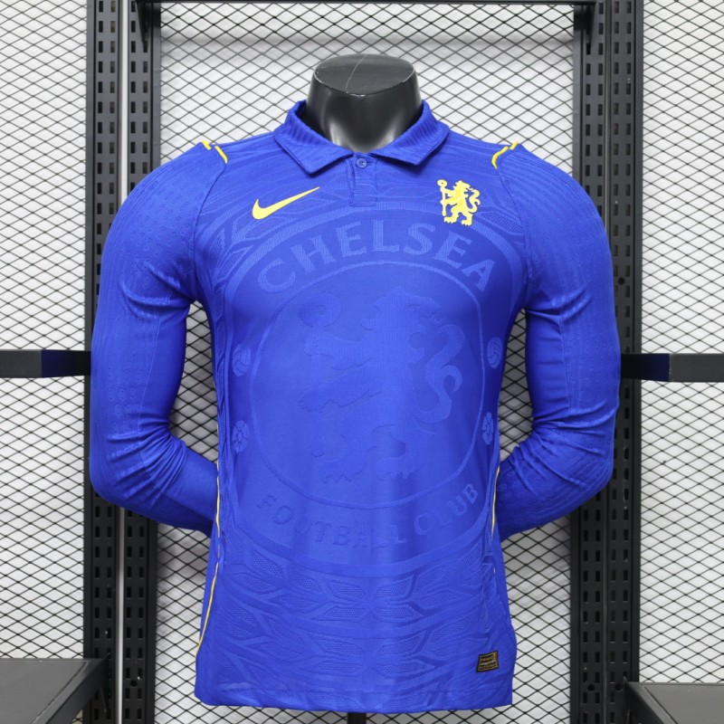 26-27 CHE Home Player Version Long Sleeve Soccer Jersey