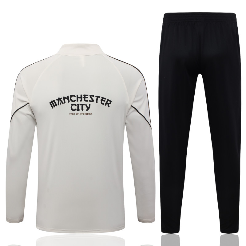 26-27 Man City Beige Half Pull Jacket Tracks