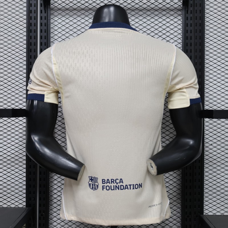 26-27 BAR Beige Player Version Soccer Jersey