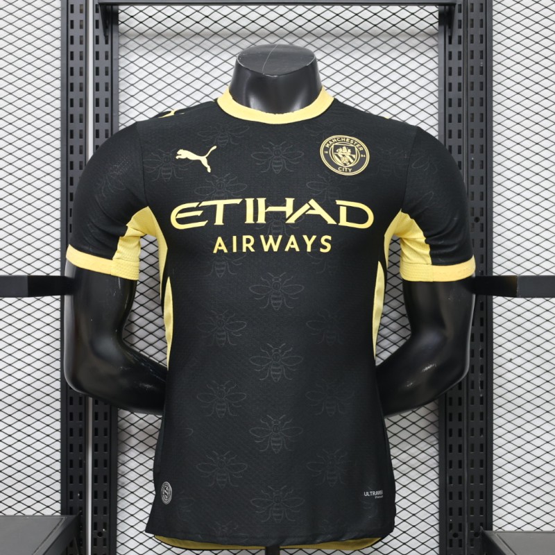 26-27 Man City Black Player Version Soccer Jersey