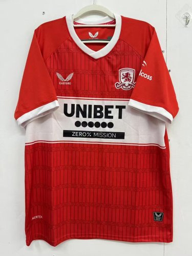 25-26 Middlesbrough Home Fans Soccer Jersey