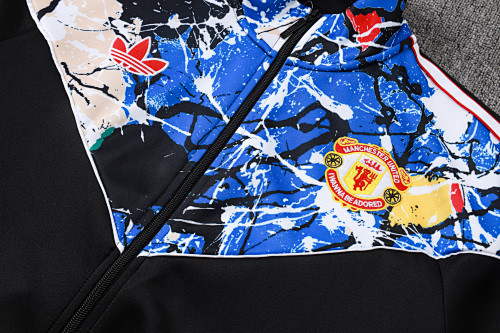 26-27 Man Utd Black blue Jacket Tracksuit