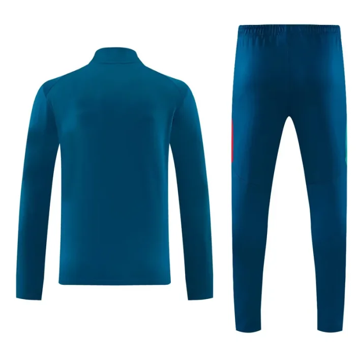 26-27 Portugal Lake blue Half Pull Tracksuit (半拉链)