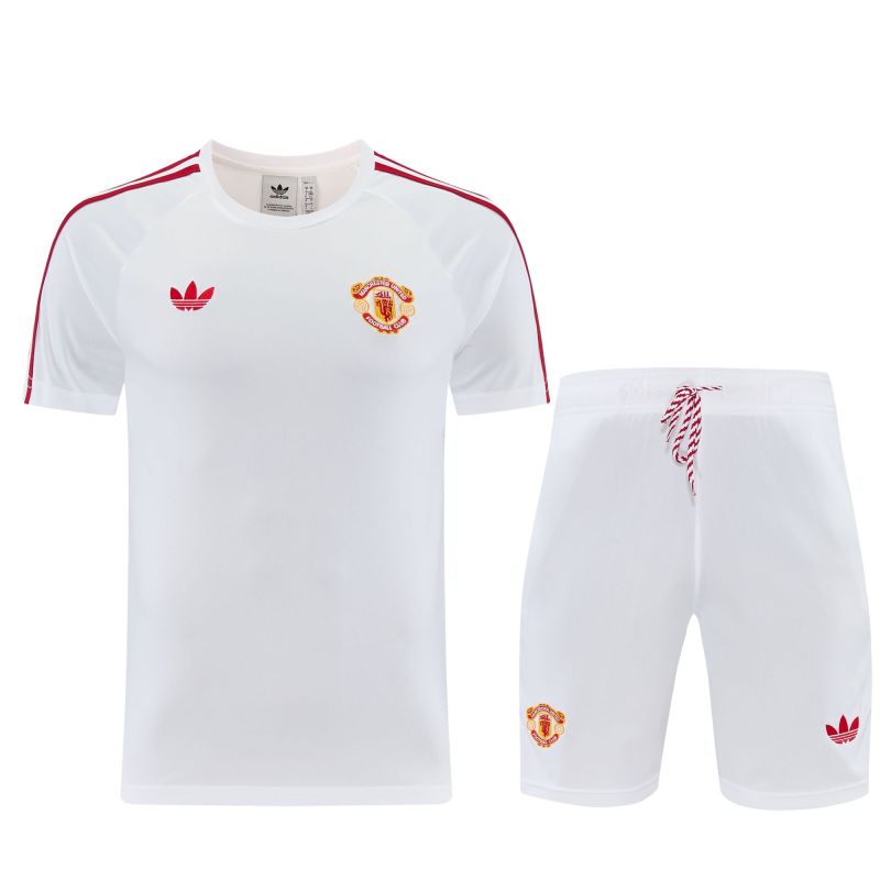 26-27 Man Utd White Training Short Suit