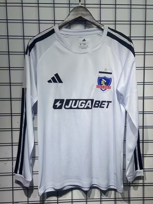 26-27 Colo-Colo Home Fans Long Sleeve Soccer Jersey (长袖)