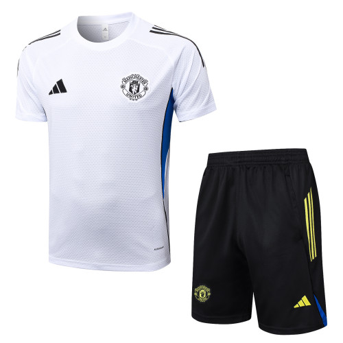 25-26 Man Utd White Training Short Suit
