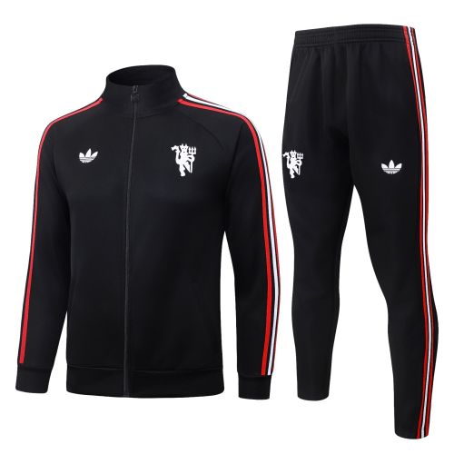 26-27 Man Utd Black Jacket Tracksuit