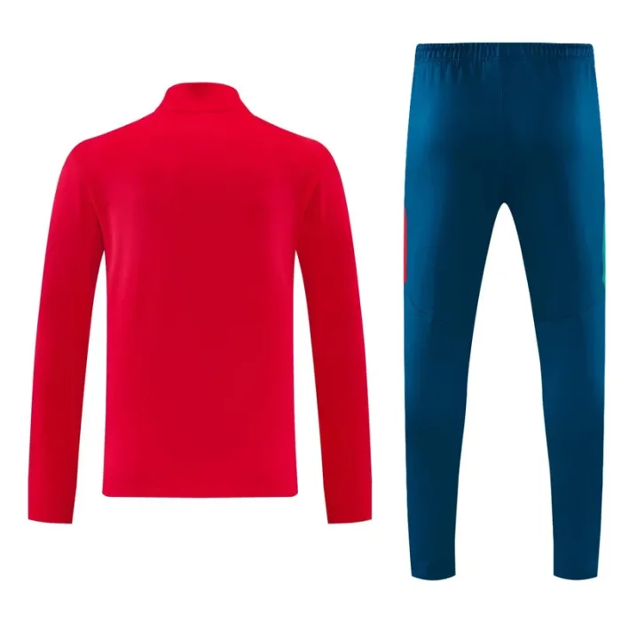 26-27 Portugal Red Half Pull Tracksuit (半拉链)