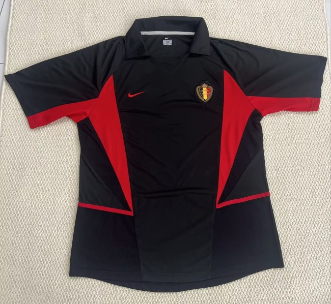2002 Belgium Away Retro Soccer Jersey