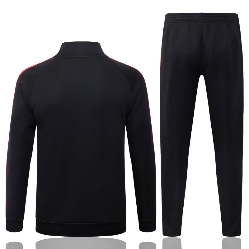 26-27 Man Utd Black Kids Half Pull Tracksuit (童装)(半拉链)