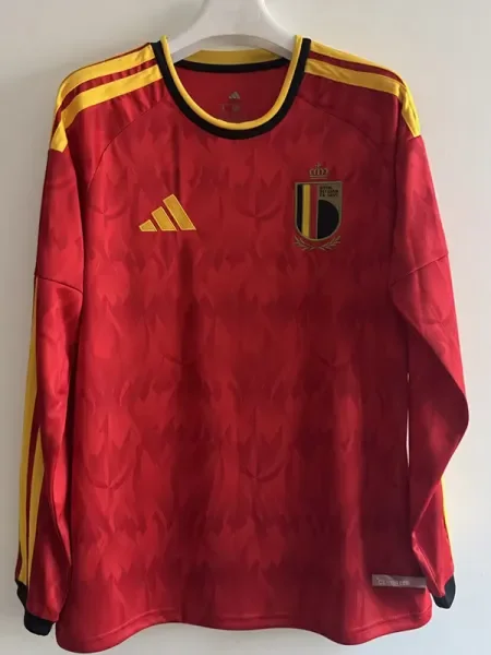 26-27 Belgium Home Long Sleeve Soccer Jersey (长袖)